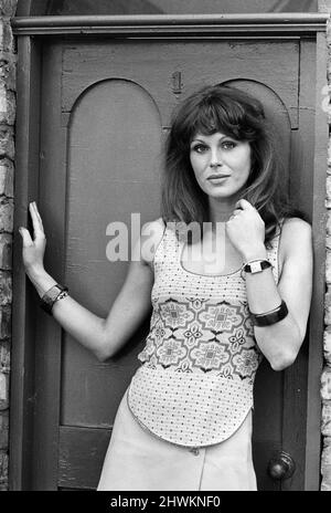 Actress Joanna Lumley pictured on the set of Coronation Street. 5th ...