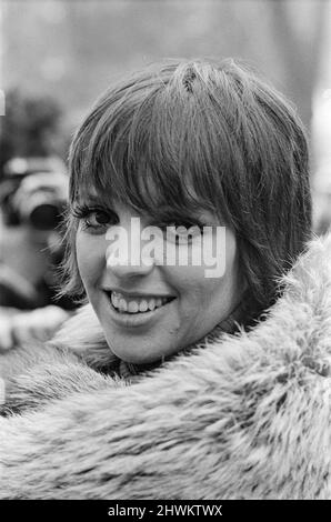 Liza Minnelli , actor and singer, pictured at The Dorchester Hotel in London. Liza, last night, played a show at The Rainbow Theatre in Finsbury Park, North London.  Sunday 13th May 1973. Only last year, 1972, Liza starred in the film Caberet.  Liza is surrounded by photographers as she smiles and comments on her time in London.  Picture taken Monday 14th May 1973 Stock Photo