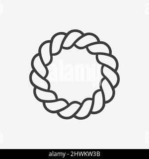 Knot Icon Flat Design Icon Stock Vector