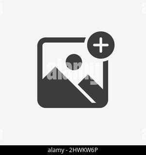 Multimedia Image Gallery Flat Design Icon Stock Vector