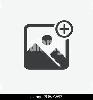 Multimedia Image Gallery Flat Design Icon Stock Vector