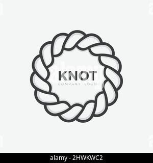 Knot Flat Design Icon Stock Vector