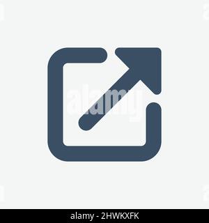 Share Flat Vector Icon Stock Vector