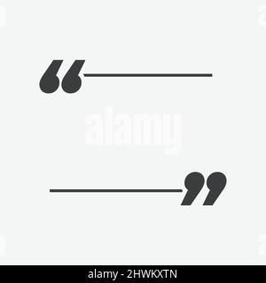 Quote Flat Design Vector Icon Stock Vector