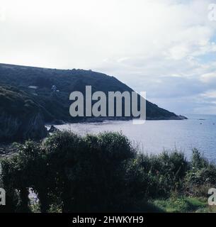 Talland Bay between Looe and Polperro, Cornwall. 1973. Stock Photo