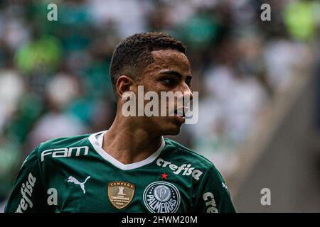 SP - Sao Paulo - 03/06/2022 - PAULISTA 2022, PALMEIRAS X GUARANI -  Palmeiras player Dudu during a