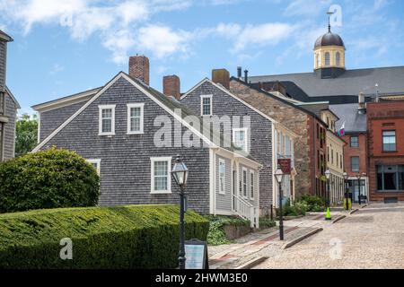 New Bedford Mass, Whaling Center and harbor Stock Photo