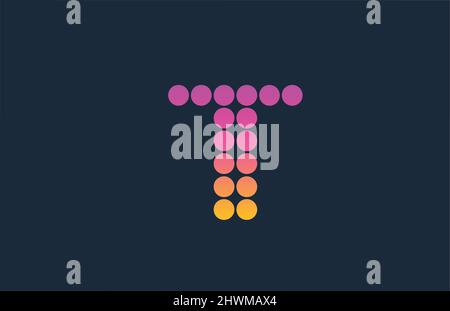 yellow dotted O alphabet letter logo icon design. Creative template for ...