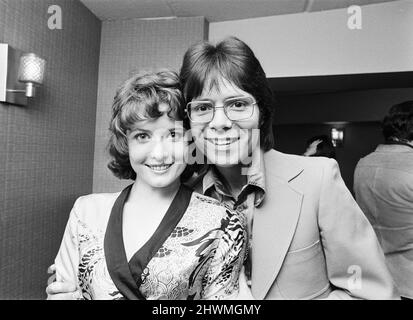 Cliff Richard and Deborah Watling, actors starring in Take Me High, a ...