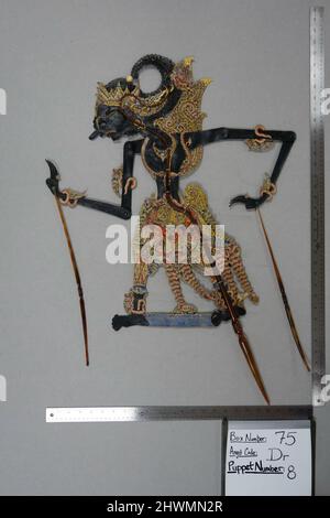 Shadow Puppet (Wayang Kulit) of Bagong, from the set Kyai