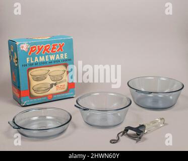 OLD PYREX FLAMEWARE 3個セット Vintage Pyrex Flameware SET of 3 Stovetop Glass Pots/pans