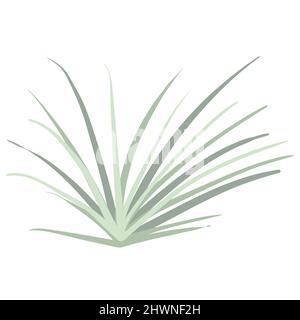 Leaf Line Art With Shapes In Pastel Stock Vector