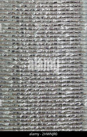 Silver Heat insulation material texture background Stock Photo