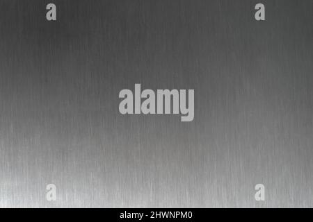 Metal background. Silver steel texture. Brushed stainless sheet Stock Photo