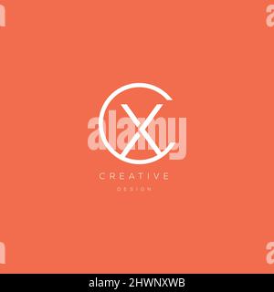 CX logo letter modern design Stock Vector