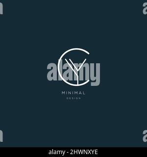 CY logo letter modern design Stock Vector