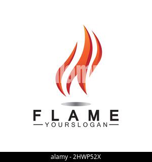 Fire Flame Logo design vector template Stock Vector