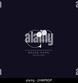 Letter CP Logo Template vector icon design Stock Vector