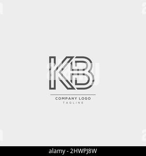 Alphabet letter icon logo KA Stock Vector