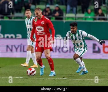 BUDAPEST, HUNGARY - MARCH 6: Oleksandr Zubkov of Ferencvarosi TC