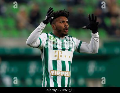 Jose Marcos Marquinhos of Ferencvarosi TC reacts during the