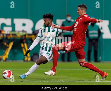 BUDAPEST, HUNGARY - MARCH 6: Anderson Esiti of Ferencvarosi TC