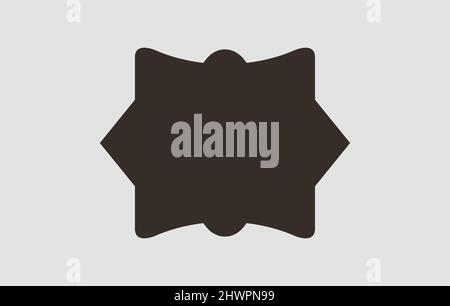 Wedding frame. Mailbox Monogram Basic Shape, Monogram Frame Empty frame label Vector Template. Stock Vector