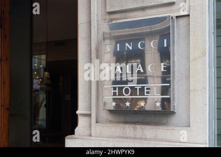 VALENCIA, SPAIN - MARCH 02, 2022: Vincci Hotels is a Spanish hotel chain Stock Photo