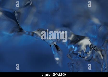 Close up of clear melting ice Stock Photo