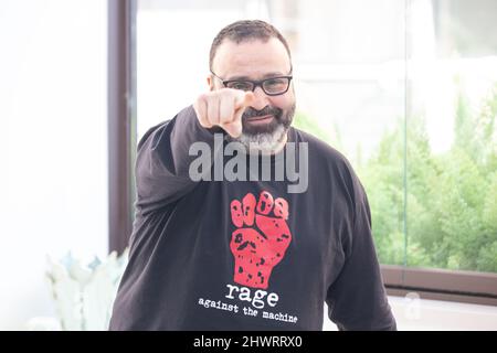 Rome, Italy. 07th Mar, 2022. Massimiliano Bruno attends the photocall of the film 'C'era una volta il crimine' in Rome (Photo by Matteo Nardone/Pacific Press) Credit: Pacific Press Media Production Corp./Alamy Live News Stock Photo