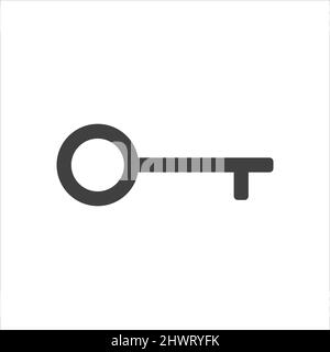 Key vector icon on white background. EPS10. Stock Vector