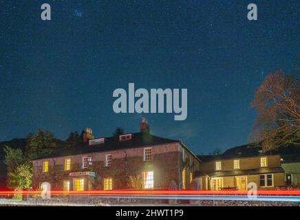 The Pen-Y-Gwryd Hotel, in the heart of Snowdonia. Image taken in March 2022. Stock Photo