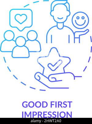 Good design importance blue gradient onboarding mobile app screen Stock ...