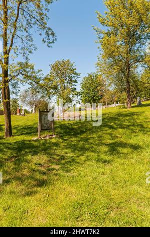 Peter Saar Cemetery in the Panther Lake area of Kent, Washington. Stock Photo