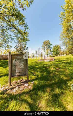 Peter Saar Cemetery in the Panther Lake area of Kent, Washington. Stock Photo