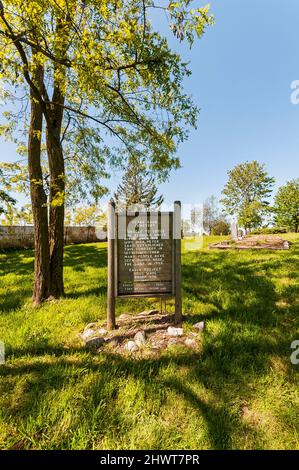 Peter Saar Cemetery in the Panther Lake area of Kent, Washington. Stock Photo