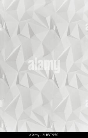 White triangular abstract modern background Grunge surface Stock Photo