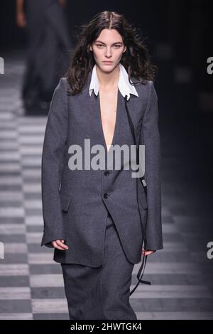 In this photo model Vittoria Ceretti walks on the runway of a