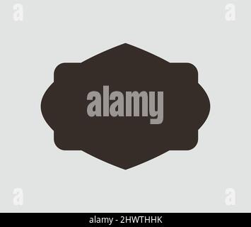 Wedding frame. Mailbox Monogram Basic Shape, Monogram Frame Empty frame label Vector Template. Stock Vector