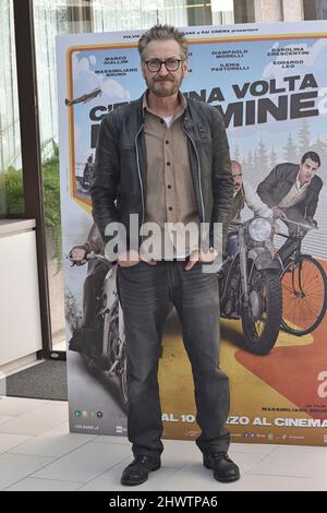 Rome, Italy. 07th Mar, 2022. Marco Giallini attends 'C'era Una Volta Un Crimine' Photocall at Hotel Le Meridien Visconti on March 07, 2022 in Rome, Italy. Credit: dpa/Alamy Live News Stock Photo