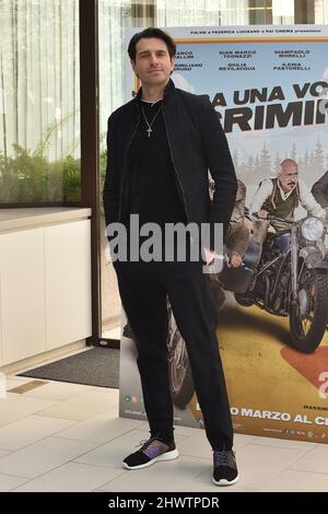 Rome, Italy. 07th Mar, 2022. Giampaolo Morelli attends 'C'era Una Volta Un Crimine' Photocall at Hotel Le Meridien Visconti on March 07, 2022 in Rome, Italy. Credit: dpa/Alamy Live News Stock Photo