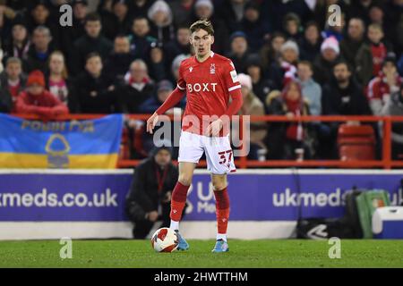 NOTTINGHAM, UK. MAR 7TH during the FA Cup match between Nottingham Forest and Huddersfield Town at the City Ground, Nottingham on Monday 7th March 2022. (Credit: Jon Hobley | MI News) Credit: MI News & Sport /Alamy Live News Stock Photo