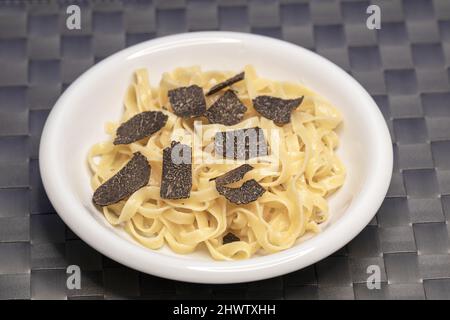 truffle with pasta Stock Photo