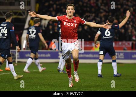 NOTTINGHAM, UK. MAR 7TH during the FA Cup match between Nottingham Forest and Huddersfield Town at the City Ground, Nottingham on Monday 7th March 2022. (Credit: Jon Hobley | MI News) Credit: MI News & Sport /Alamy Live News Stock Photo