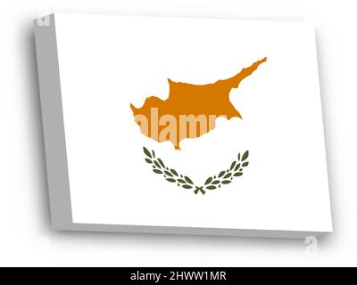 3D vector flag of Cyprus Stock Vector