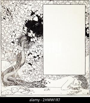 Koloman Moser - Mermaid with copy space Stock Photo