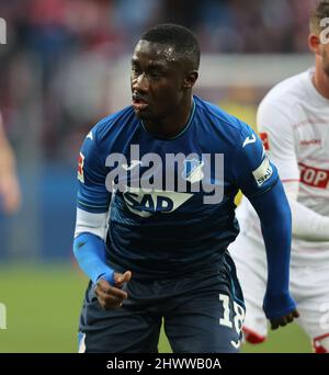 Cologne, Germany. 06th Mar, 2022. Bundesliga 25th Matchday, 1. FC Koeln - TSG Hoffenheim, Diadie Samassekou (TSG) looks on. Credit: Juergen Schwarz/Alamy Live News Stock Photo