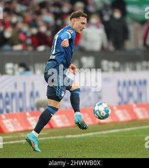 Cologne, Germany. 06th Mar, 2022. Bundesliga 25th Matchday, 1. FC Koeln - TSG Hoffenheim, David Raum (TSG) Credit: Juergen Schwarz/Alamy Live News Stock Photo