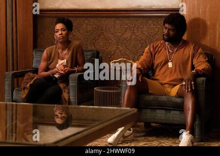 SNOWFALL, from left: Angela Lewis, Amin Joseph, Lions', (Season 5, ep
