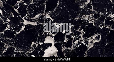 Black stone Marble texture background,  black marble wallpaper and counter tops. black marble floor and wall tile. ceramic marble design. Stock Photo